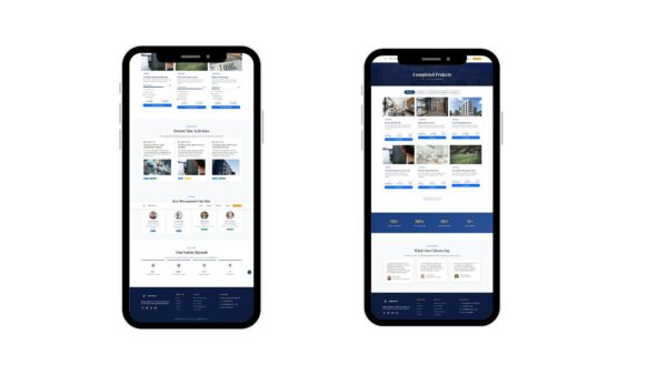modern construction website template