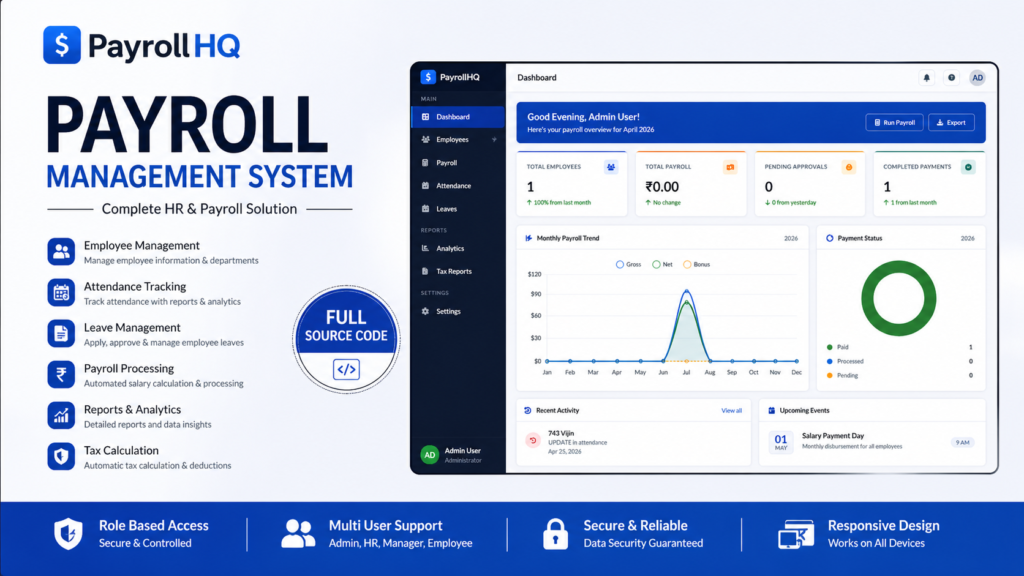 Payroll Management System PHP – HR & Salary Software