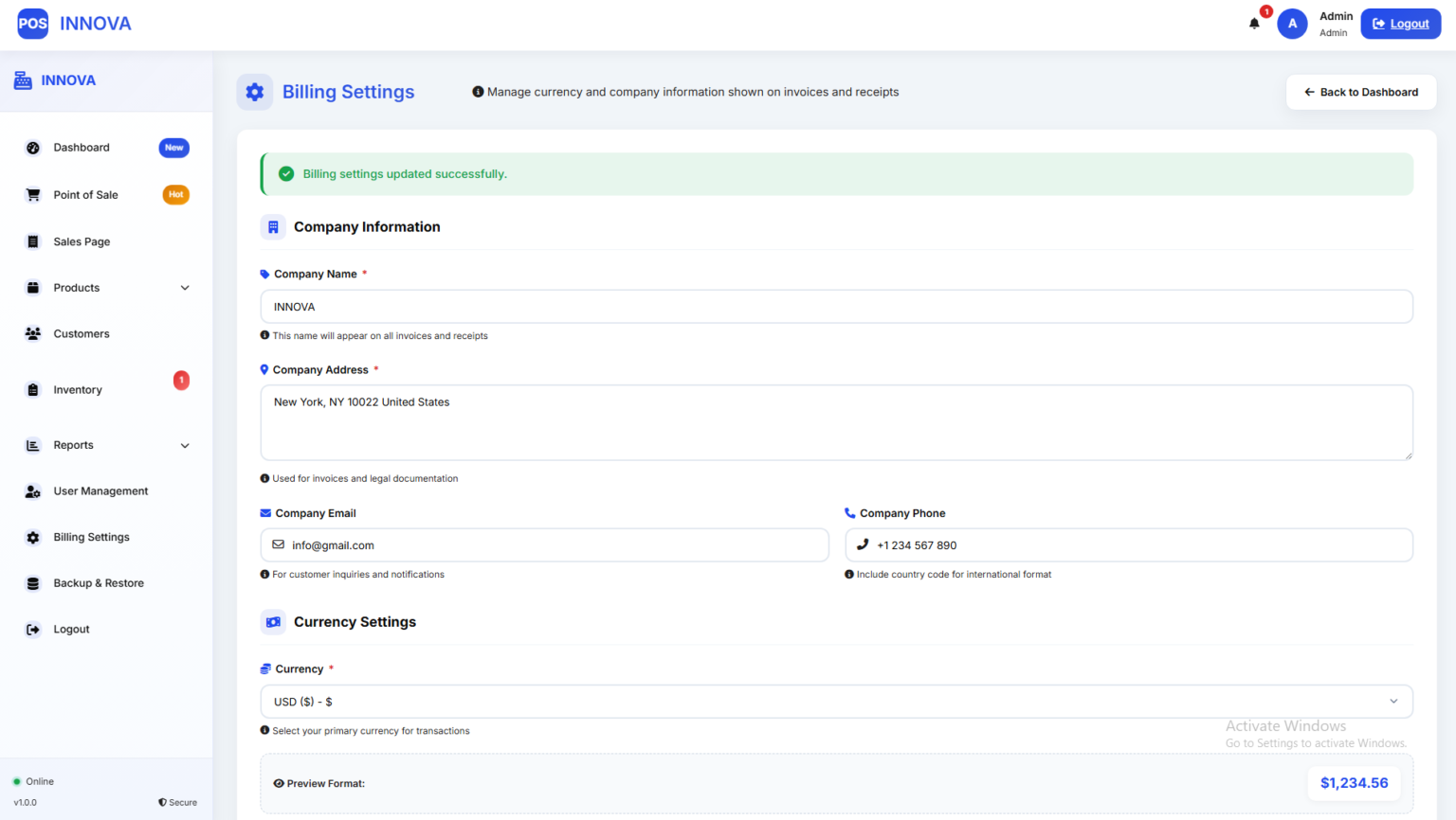 Complete POS System Source Code – Billing & Inventory