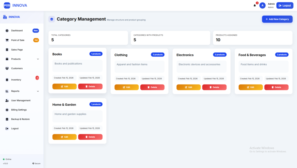 Complete POS System Source Code – Billing & Inventory