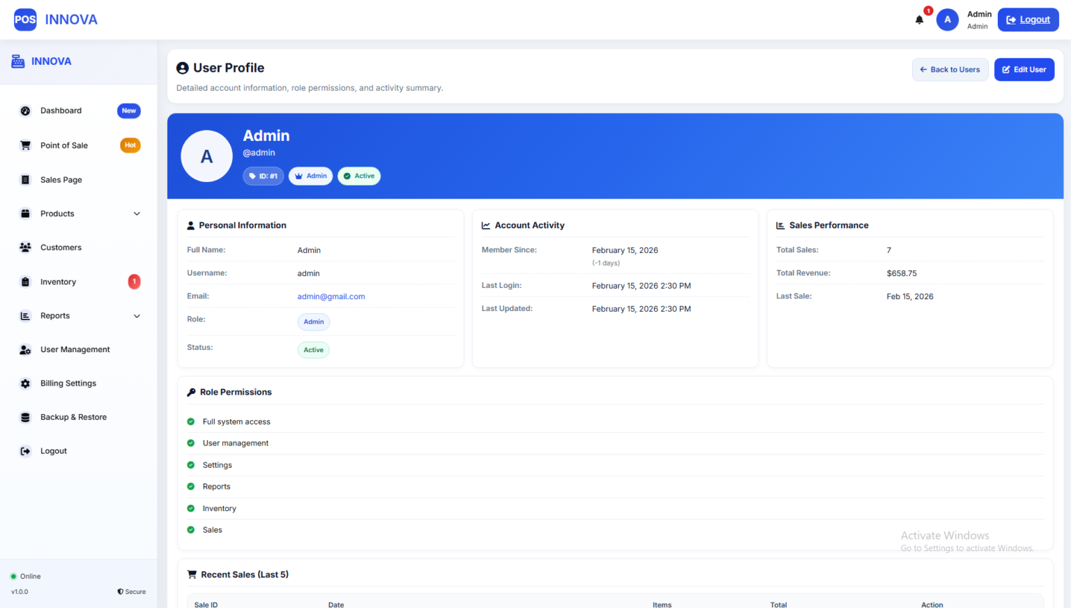 Complete POS System Source Code – Billing & Inventory