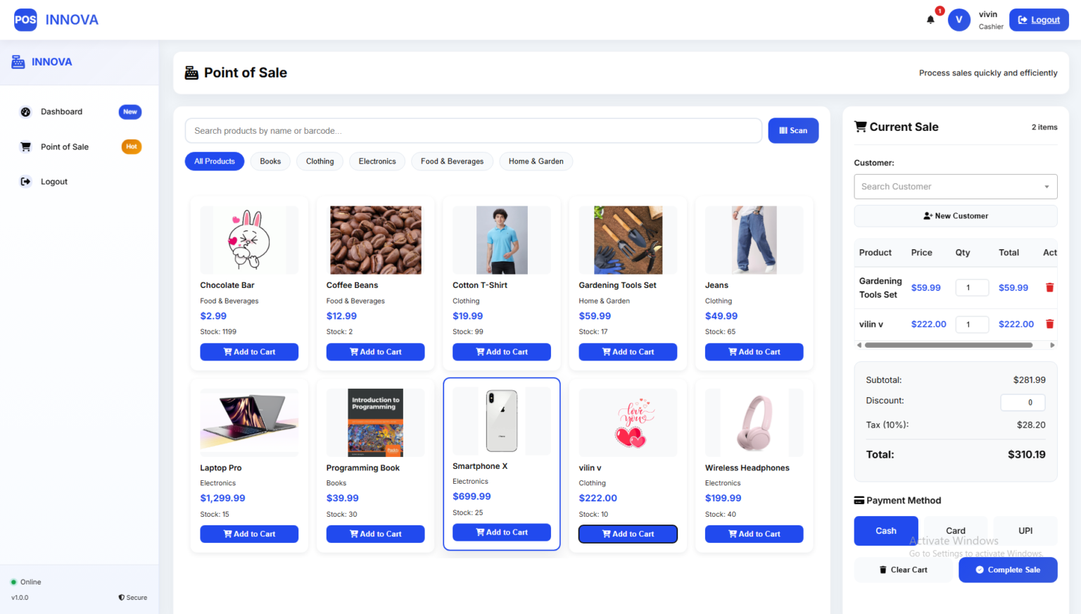 Complete POS System Source Code – Billing & Inventory