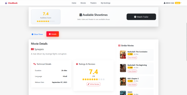 Movie Ticket Booking System