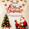 christmas poster psd design