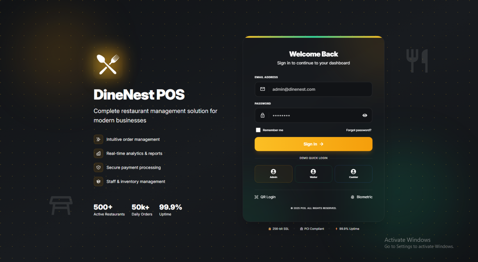 Restaurant POS System Source Code – MERN Stack